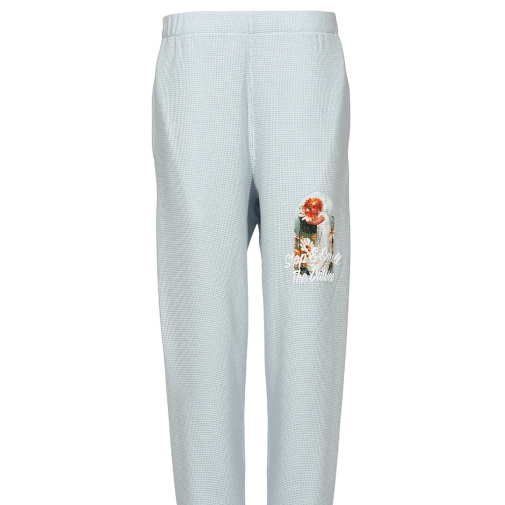 Boys Lie Light Blue Thermal Slim Sweatpants